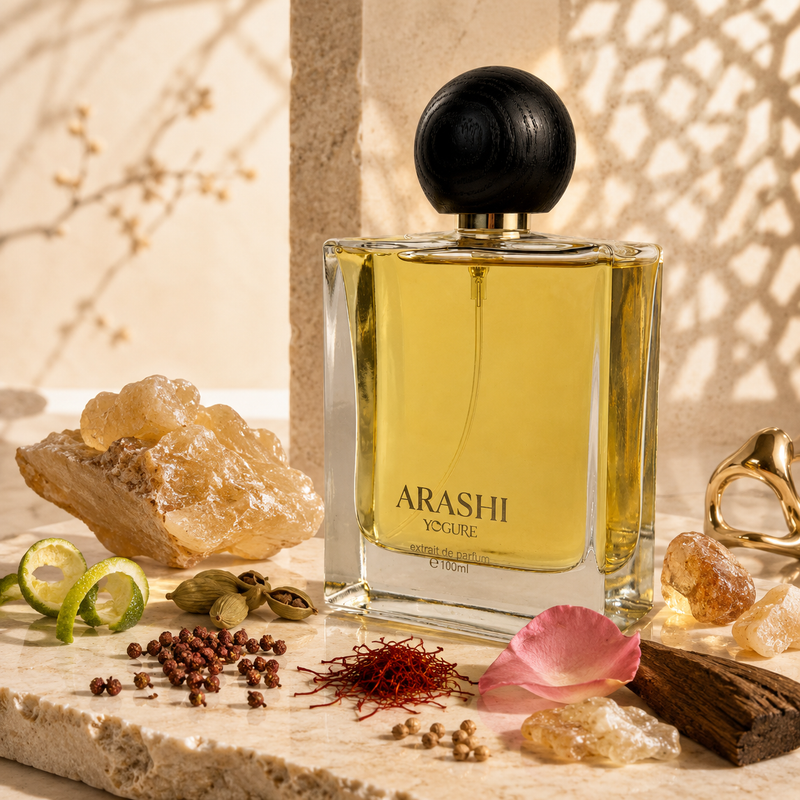 Arashi Extrait de Parfum – frankincense patchouli oud – luxury oriental perfume UAE – YOGURE

