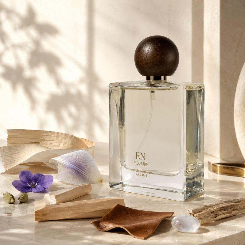 En Extrait de Parfum Dubai – cardamom iris sandalwood – luxury leather perfume Dubai – YOGURE
