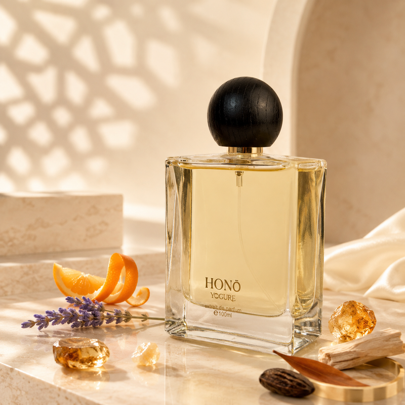 Honō Extrait de Parfum – cinnamon vanilla tonka bean – luxury amber perfume UAE – YOGURE
