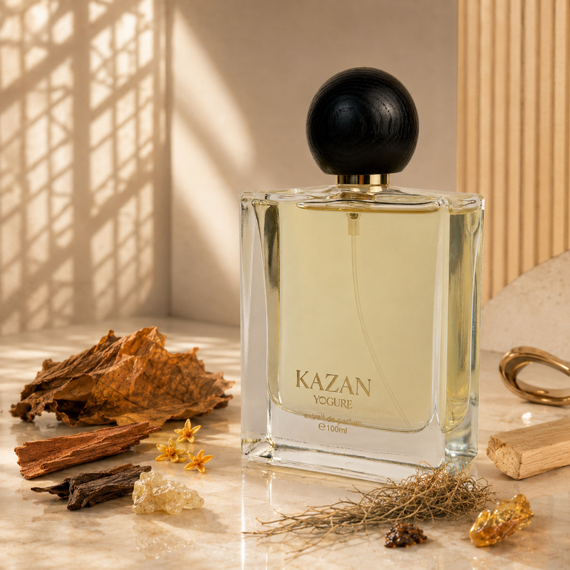 Kazan Extrait de Parfum – tobacco cinnamon frankincense – luxury spicy perfume UAE – YOGURE
