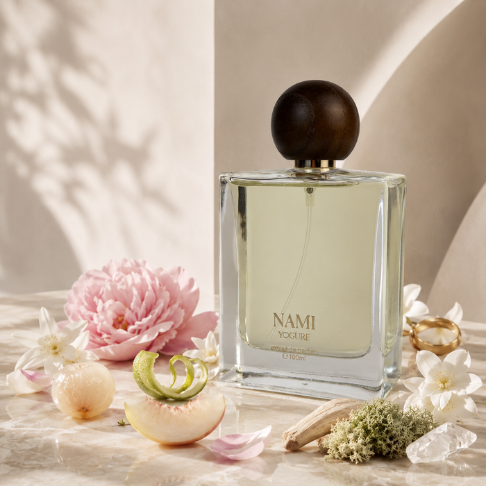 Nami Extrait de Parfum  Dubai– litchi peach peony – luxury floral perfume UAE – YOGURE
