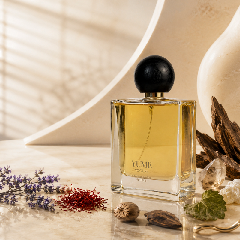 Yume Extrait de Parfum – lavender saffron agarwood – luxury oud perfume UAE – YOGURE
