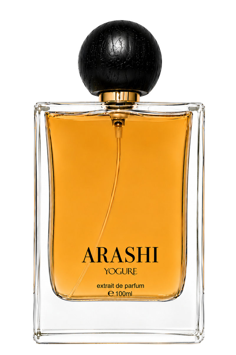 Arashi Storm Extrait de Parfum by YOGURE in a luxury glass perfume bottle