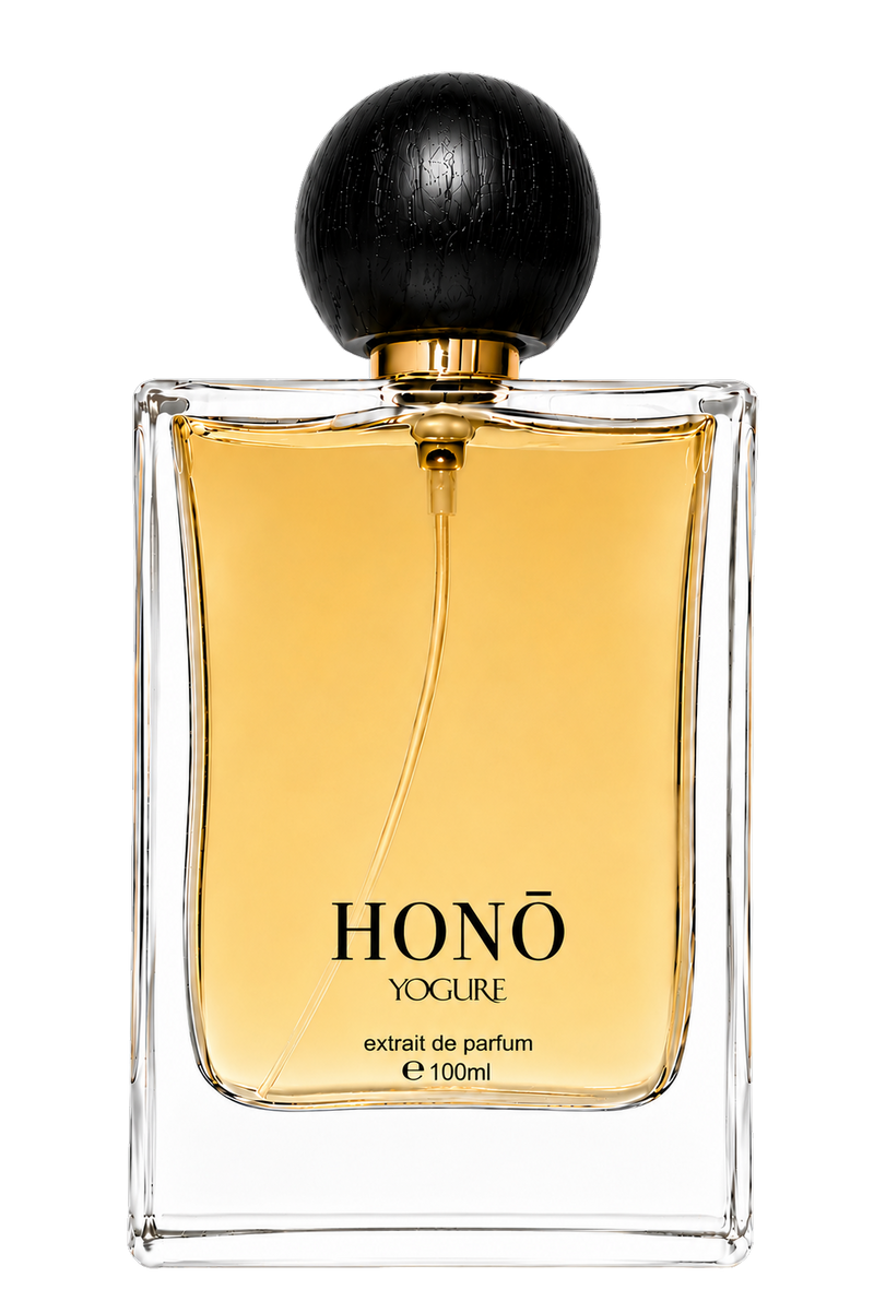Honō Flame Extrait de Parfum by YOGURE in a luxury glass perfume bottle
