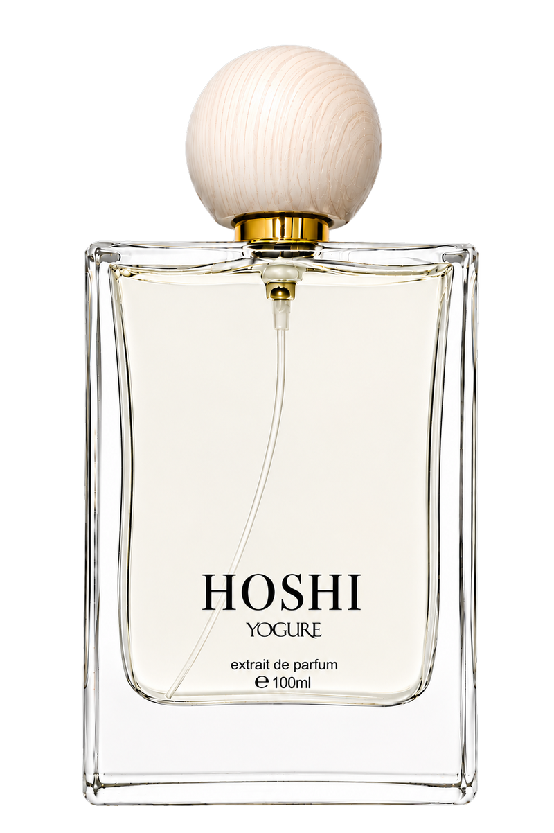 Hoshi Star Extrait de Parfum by YOGURE in a luxury glass perfume bottle