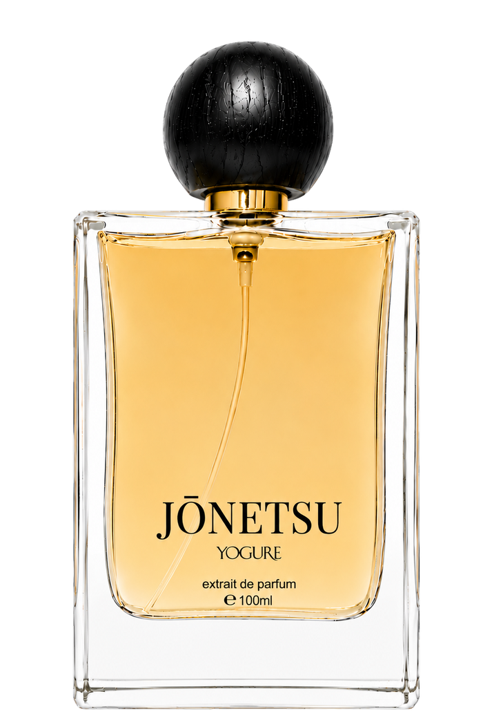 Jonetsu Passion Extrait de Parfum by YOGURE in a luxury glass perfume bottle