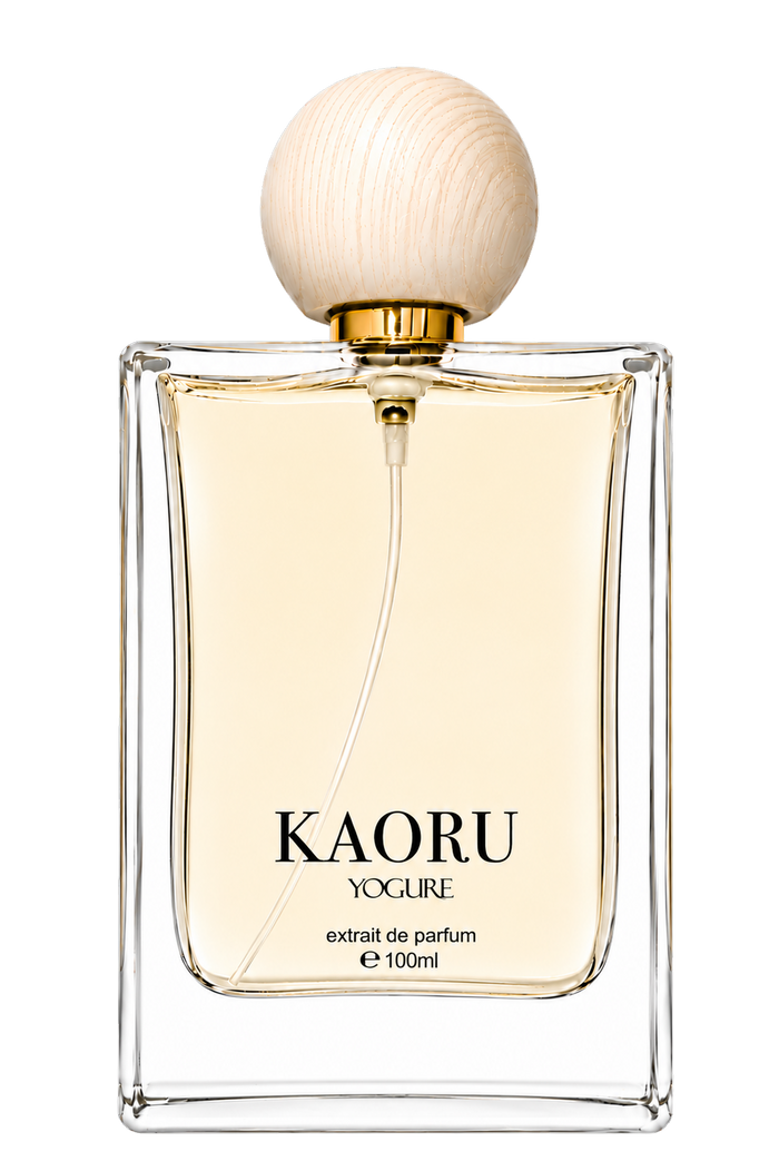 Kaoru Fragrance Extrait de Parfum by YOGURE in a luxury glass perfume bottle