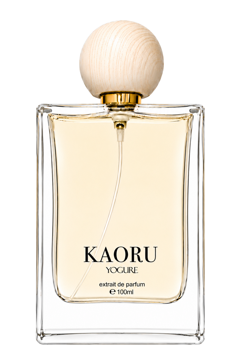 Kaoru Fragrance Extrait de Parfum by YOGURE in a luxury glass perfume bottle