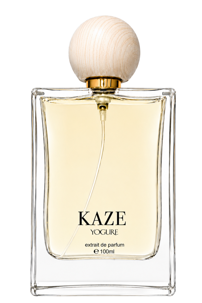 Kaze Wind Extrait de Parfum by YOGURE in a luxury glass perfume bottle