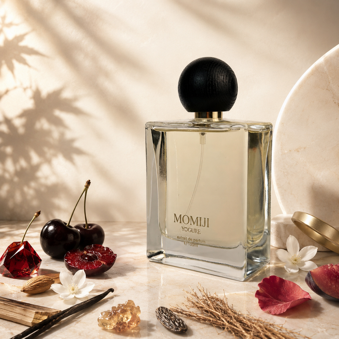 Momiji Extrait de Parfum – cherry rose vanilla – luxury oriental perfume UAE – YOGURE
