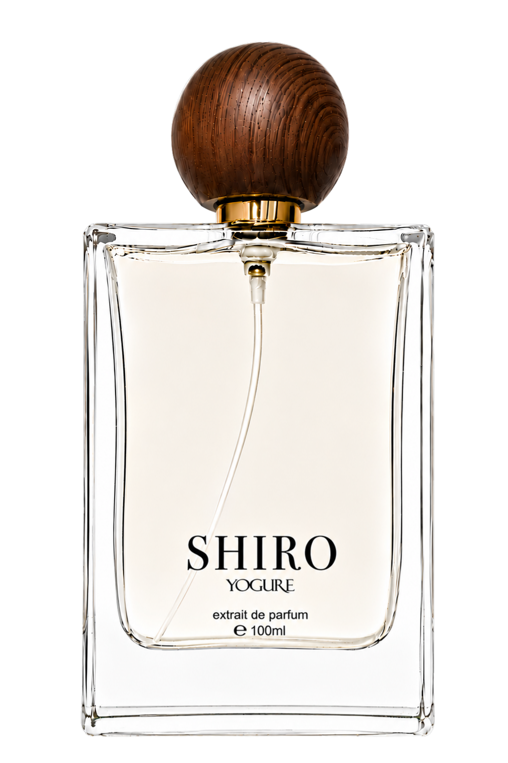 Shiro Pure Extrait de Parfum by YOGURE in a luxury glass perfume bottle